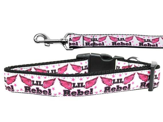 Pet Dog & Cat Nylon Collar or Leash, "Lil Rebel" - DOGGO'S KING