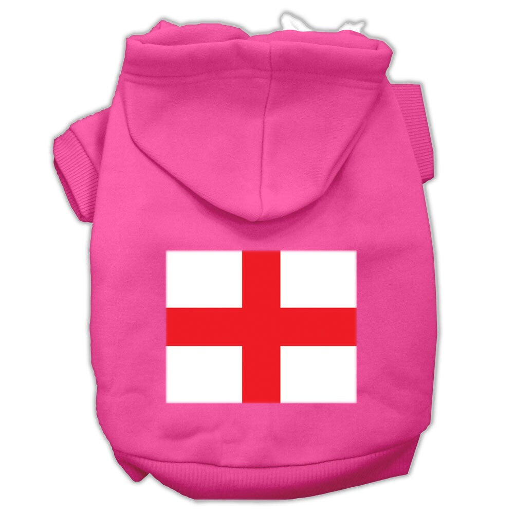 Pet Dog & Cat Hoodie Screen Printed, "St. George's Cross"