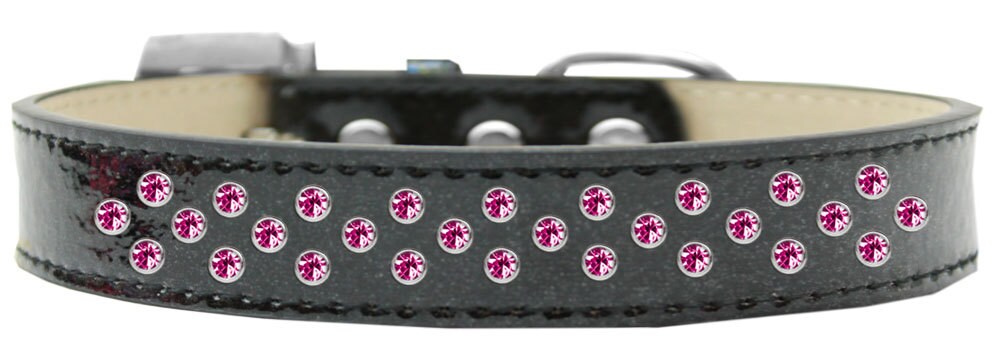 Dog, Puppy & Pet Ice Cream Collar, "Bright Pink Crystal Sprinkles Rimsets"