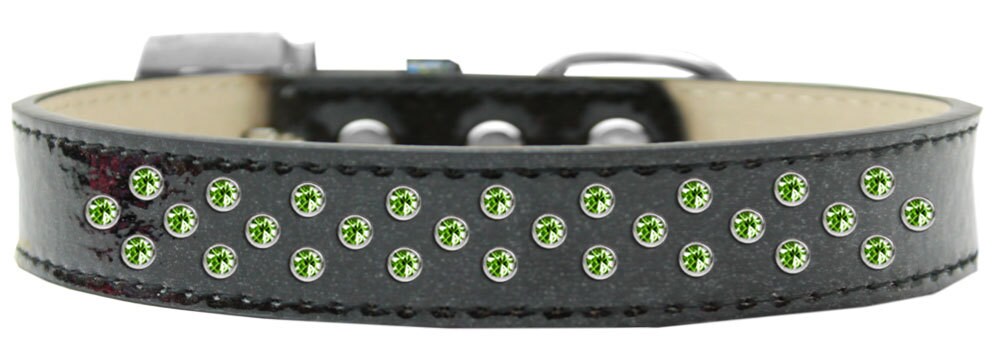 Dog, Puppy & Pet Ice Cream Collar, "Lime Green Crystal Rimsets Sprinkles"