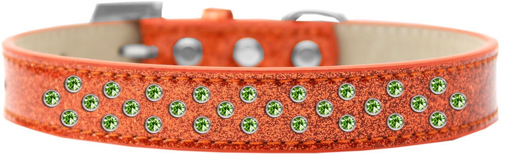 Dog, Puppy & Pet Ice Cream Collar, "Lime Green Crystal Rimsets Sprinkles"