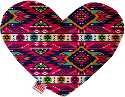 Pet and Dog Plush Heart or Bone Toy, "Southwestern Group" (Available in different sizes, and 12 different pattern options!)