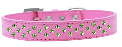 Dog, Puppy & Pet Fashion  Collar, "Lime Green Crystal Sprinkles" - DOGGO'S KING