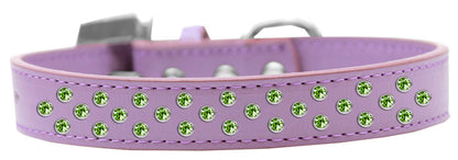Dog, Puppy & Pet Fashion  Collar, "Lime Green Crystal Sprinkles" - DOGGO'S KING