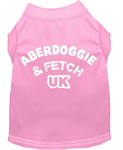 Pet Dog & Cat Shirt Screen Printed, "Aberdoggie and Fetch UK" - DOGGO'S KING