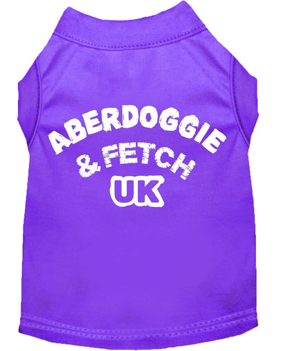 Pet Dog & Cat Shirt Screen Printed, "Aberdoggie and Fetch UK" - DOGGO'S KING