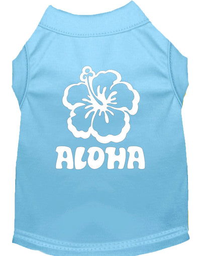 Pet Dog & Cat Shirt Screen Printed, "Aloha Flower" - DOGGO'S KING