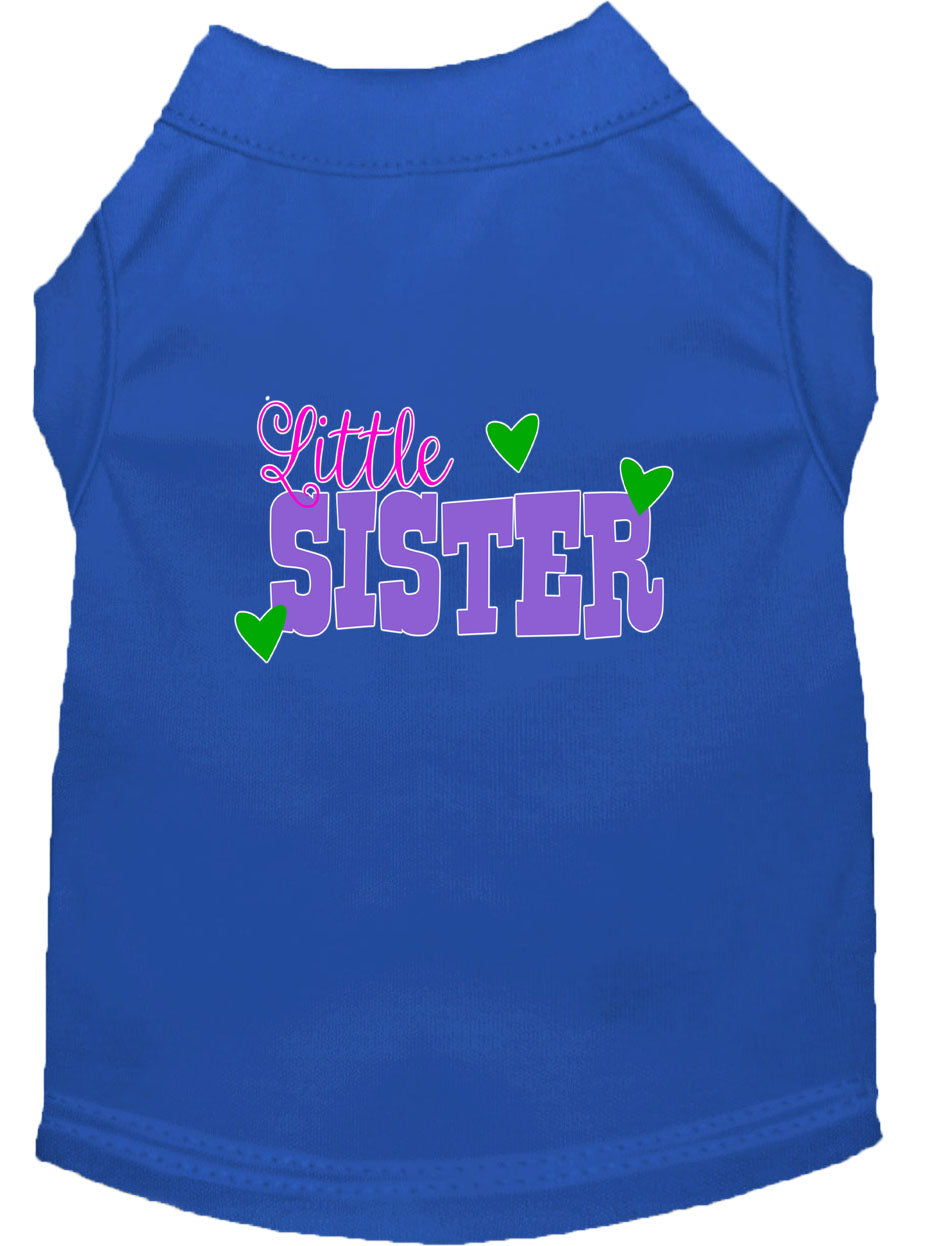 Pet Dog & Cat Shirt Screen Printed, "Little Sister"