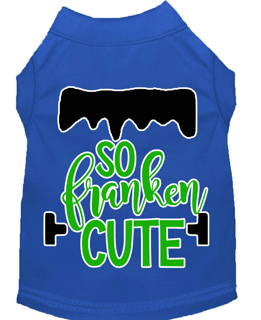 Pet Dog & Cat Shirt Screen Printed, "So Franken Cute"