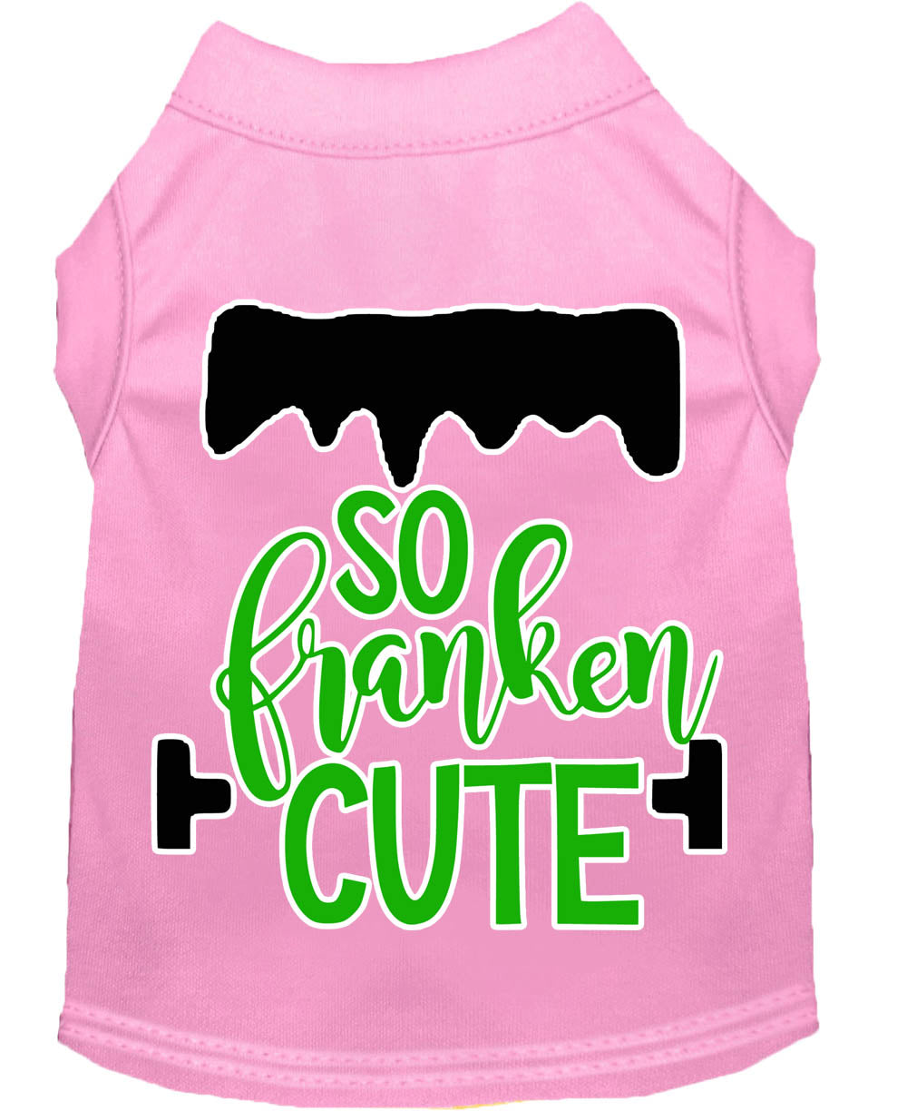 Pet Dog & Cat Shirt Screen Printed, "So Franken Cute"