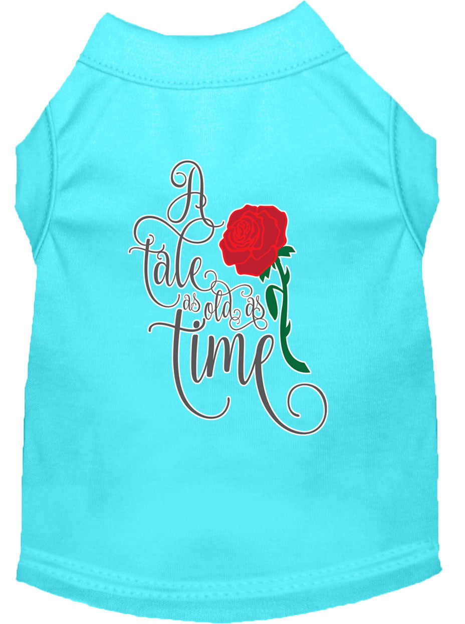 Pet Dog & Cat Shirt Screen Printed, "Timeless Tale"