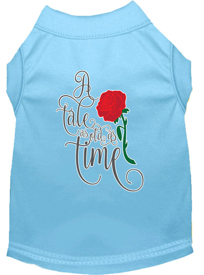 Pet Dog & Cat Shirt Screen Printed, "Timeless Tale"