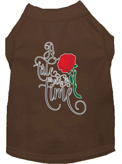 Pet Dog & Cat Shirt Screen Printed, "Timeless Tale"