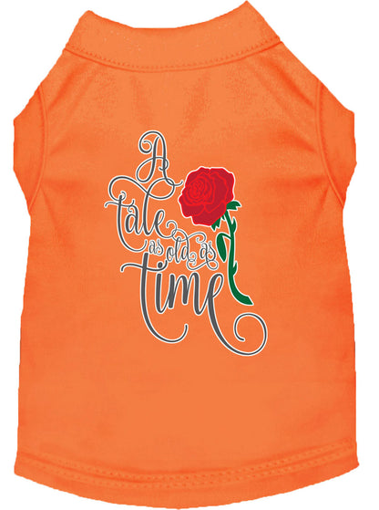 Pet Dog & Cat Shirt Screen Printed, "Timeless Tale"