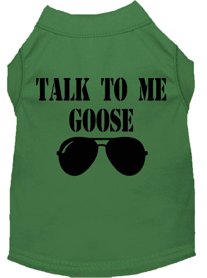 Pet Dog & Cat Shirt Screen Printed, "Talk To Me Goose" - DOGGO'S KING