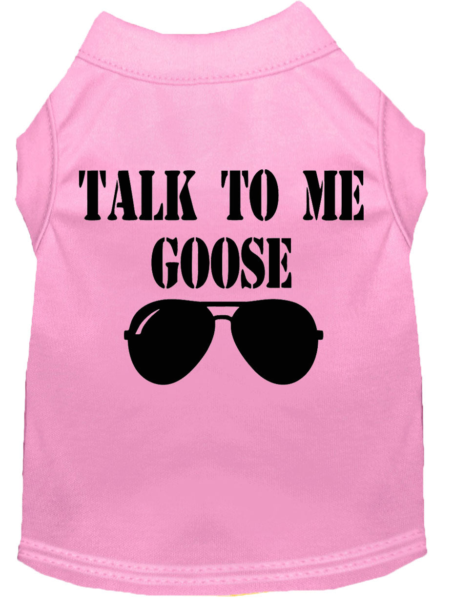 Pet Dog & Cat Shirt Screen Printed, "Talk To Me Goose" - DOGGO'S KING
