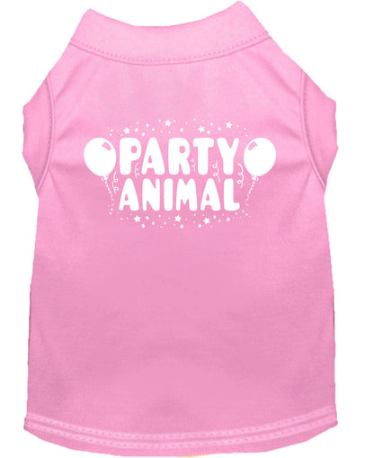 Pet Dog & Cat Shirt Screen Printed, "Party Animal" - DOGGO'S KING