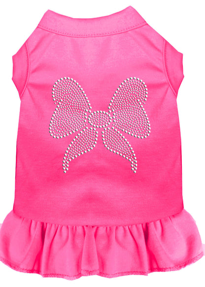 Pet Dog & Cat Dress Rhinestone, "Bow"