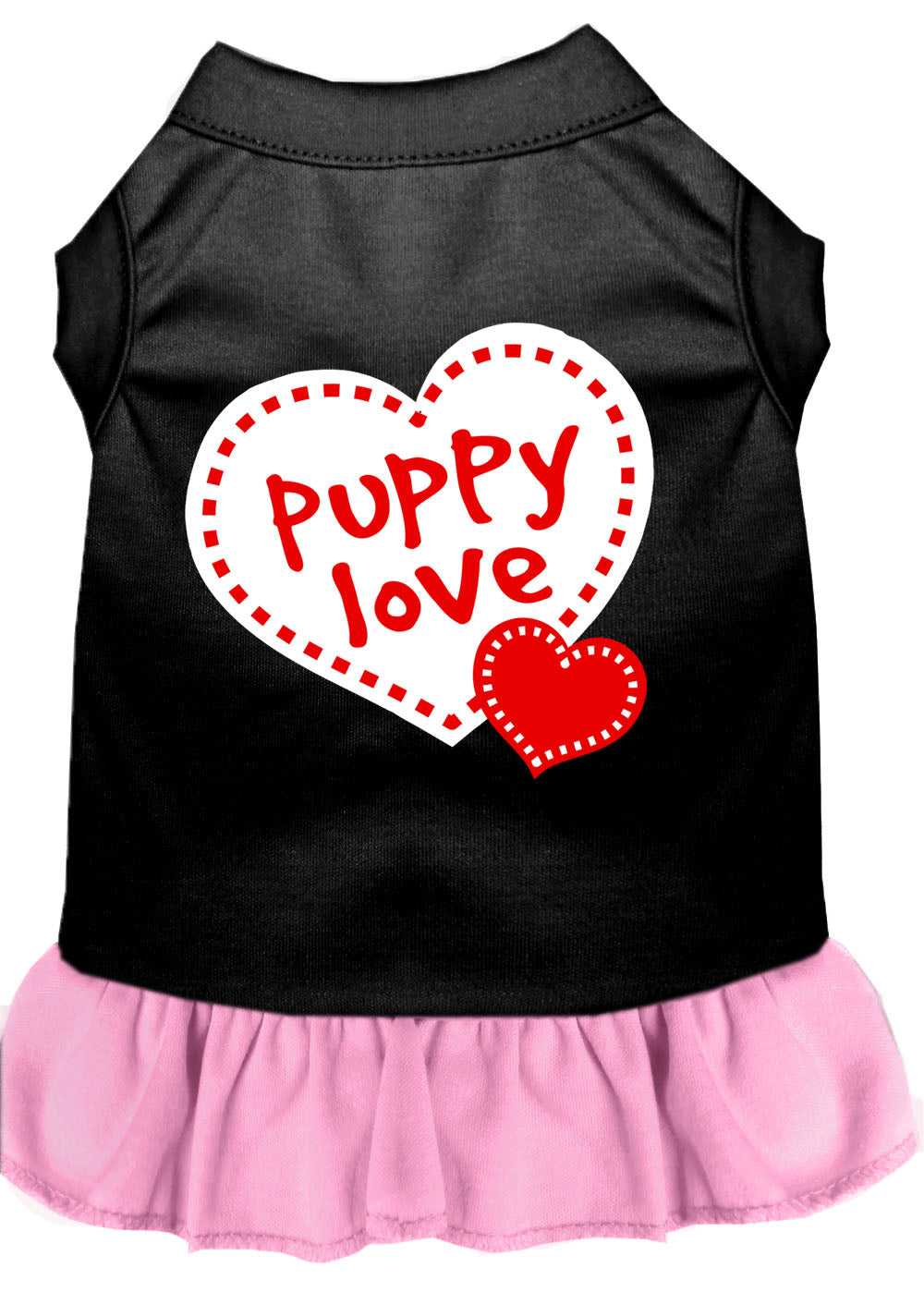 Pet Dog & Cat Dress Screen Printed, "Puppy Love"