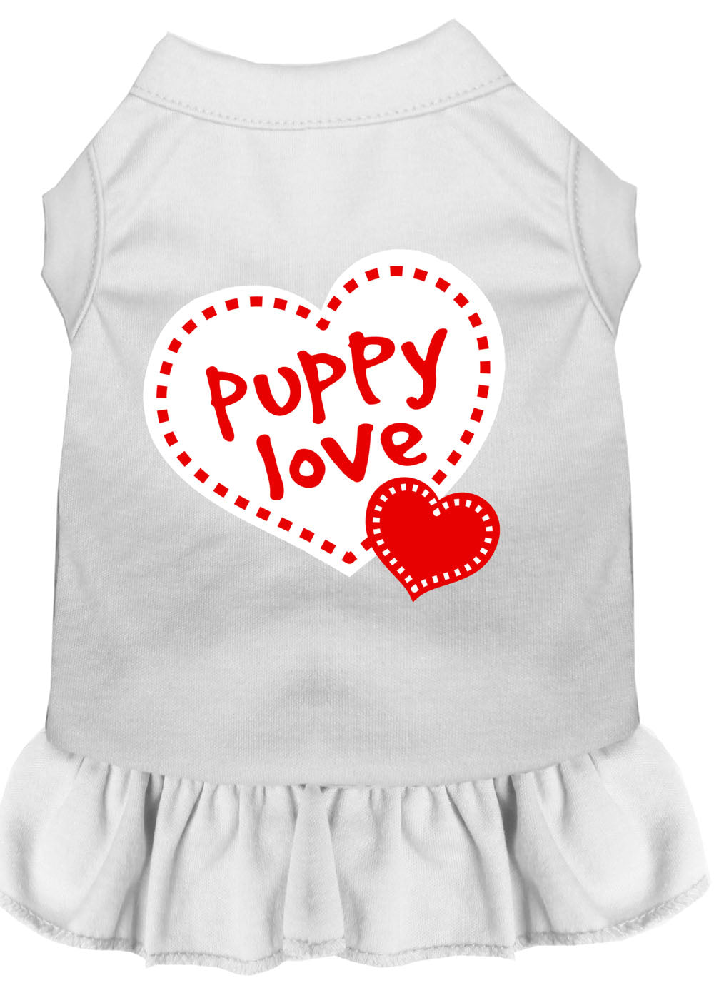 Pet Dog & Cat Dress Screen Printed, "Puppy Love"