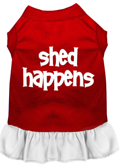 Dog Dress, Pet Dog & Cat Dress Screen Printed, "Shed Happens" - DOGGO'S KING