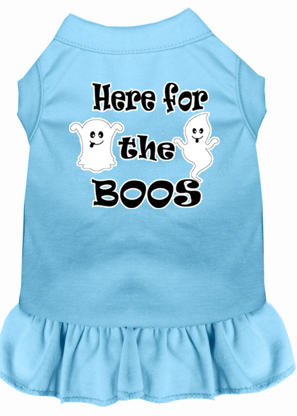 Pet Dog & Cat Dress Screen Printed, "Here For The Boos"