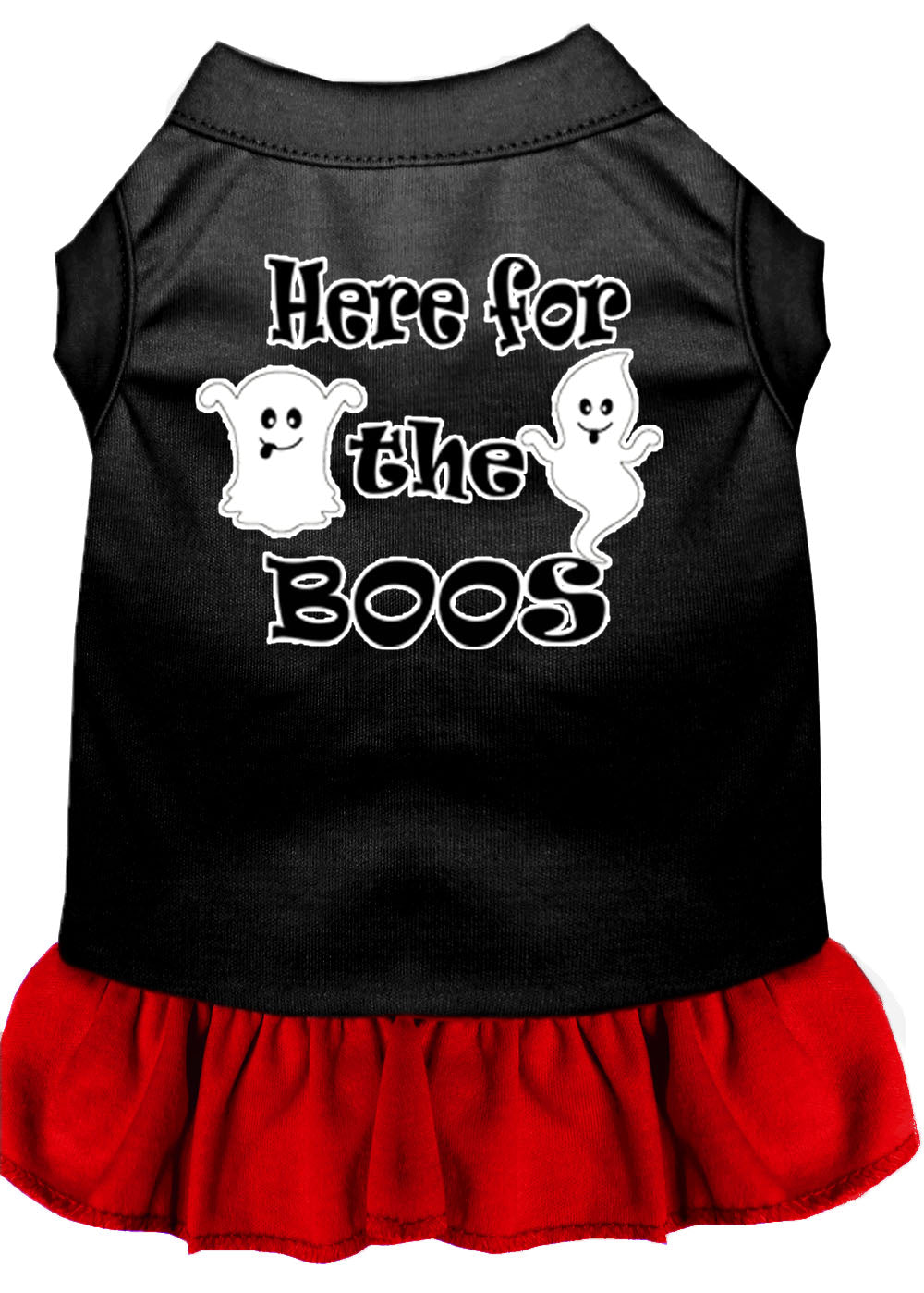 Pet Dog & Cat Dress Screen Printed, "Here For The Boos"