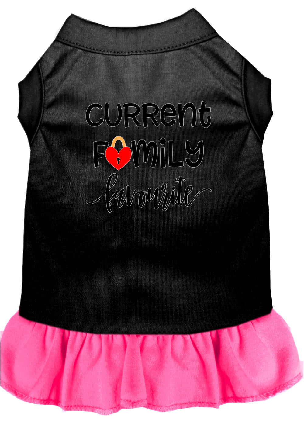 Pet Dog & Cat Dress Screen Printed, "Current Family Favorite"