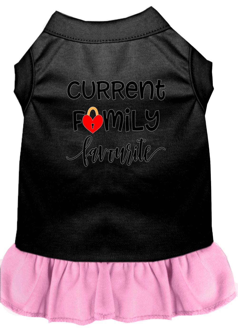 Pet Dog & Cat Dress Screen Printed, "Current Family Favorite"