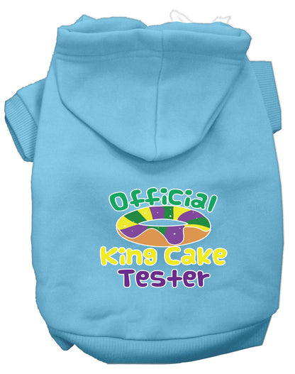 Pet Dog & Cat Hoodie Screen Printed, "King Cake Tester"