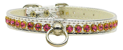 Dog, Puppy & Pet Collar, "Petite Rhinestone" - DOGGO'S KING