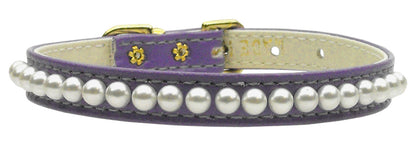 Dog, Puppy & Pet Collar, "3/8" Wide Pearl" - DOGGO'S KING