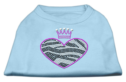 Pet Dog & Cat Shirt Rhinestone, "Zebra Heart" - DOGGO'S KING