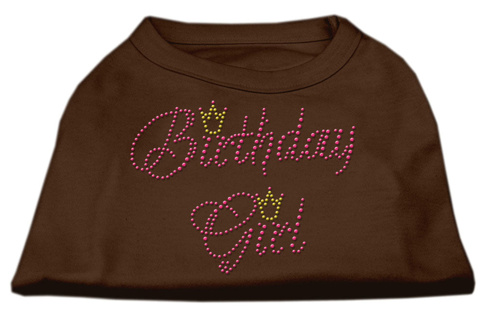 Pet Dog & Cat Shirt Rhinestone, "Birthday Girl"