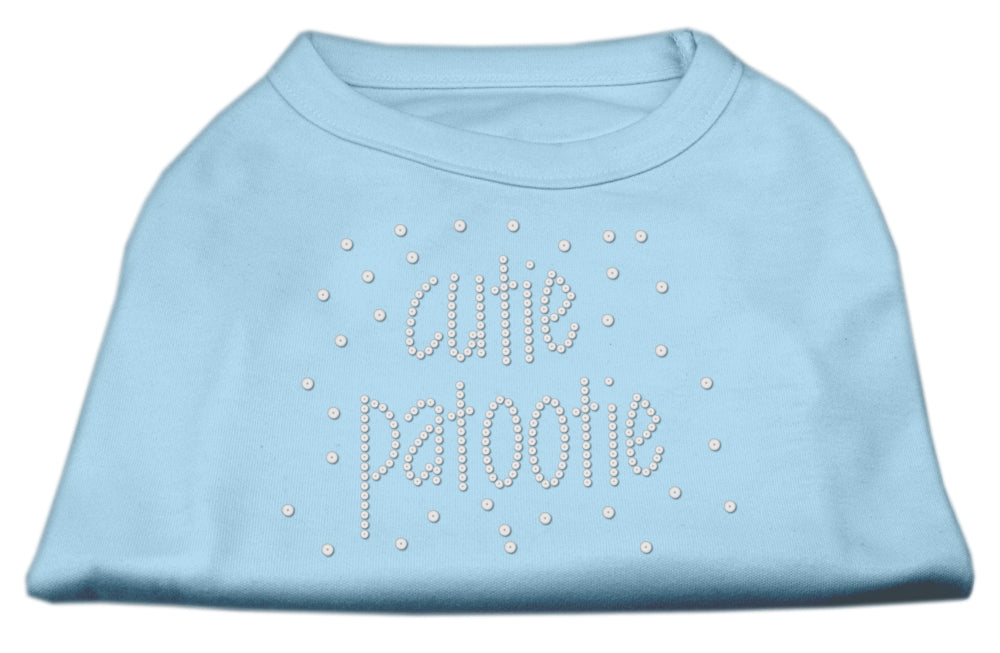 Pet Dog & Cat Shirt Rhinestone, "Cutie Patootie"