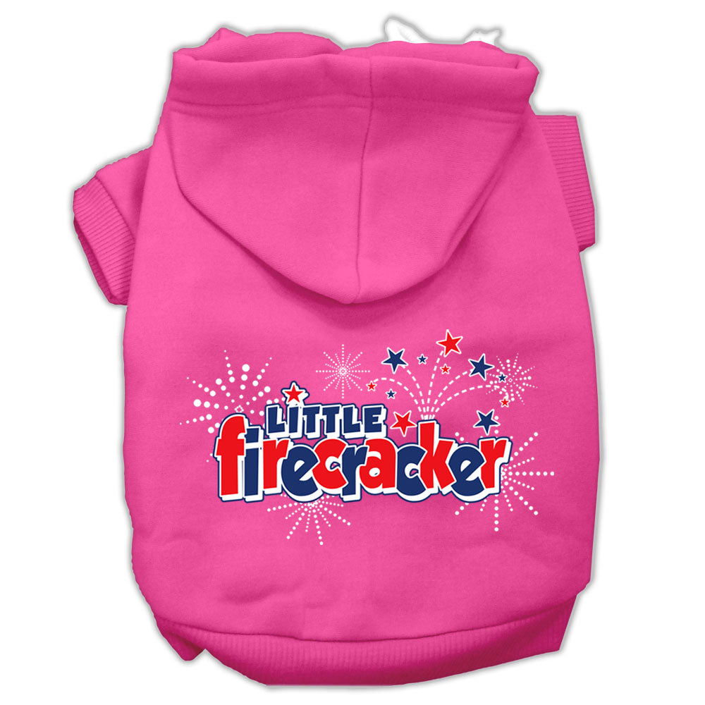 Pet Dog & Cat Hoodie Screen Printed, "Little Firecracker"