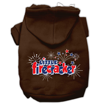 Pet Dog & Cat Hoodie Screen Printed, "Little Firecracker" - DOGGO'S KING