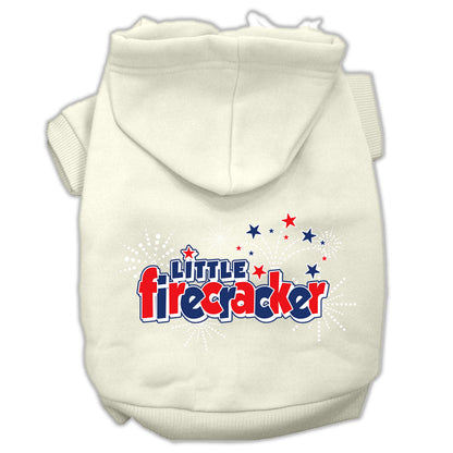 Pet Dog & Cat Hoodie Screen Printed, "Little Firecracker" - DOGGO'S KING