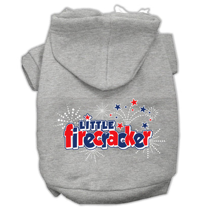 Pet Dog & Cat Hoodie Screen Printed, "Little Firecracker" - DOGGO'S KING