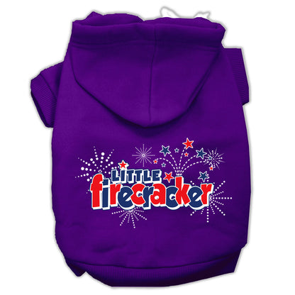 Pet Dog & Cat Hoodie Screen Printed, "Little Firecracker" - DOGGO'S KING