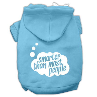 Pet, Dog & Cat Hoodie Screen Printed, "Smarter Than Most People" - DOGGO'S KING