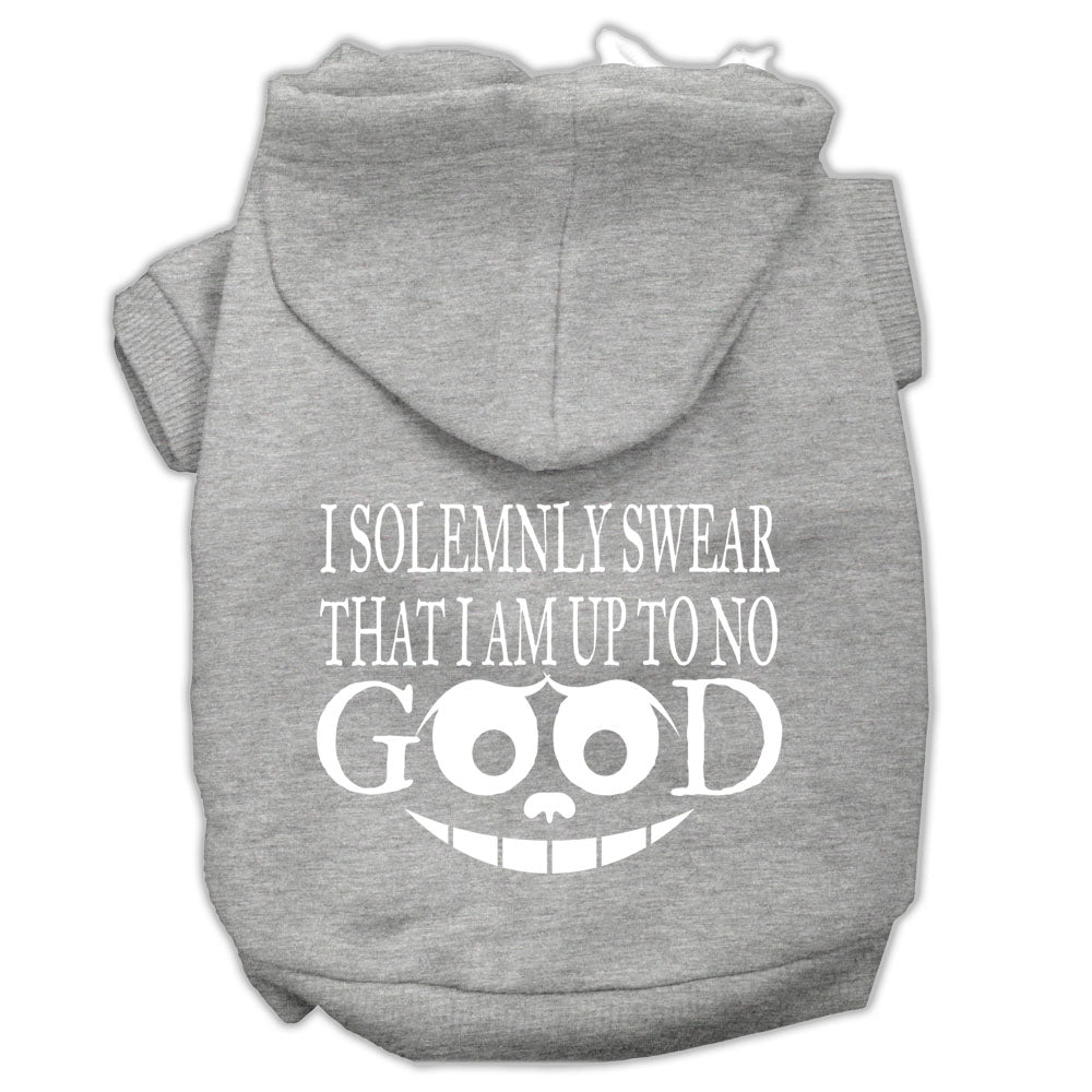 Pet Dog & Cat Hoodie Screen Printed, "I Solemnly Swear That I Am Up To No Good"