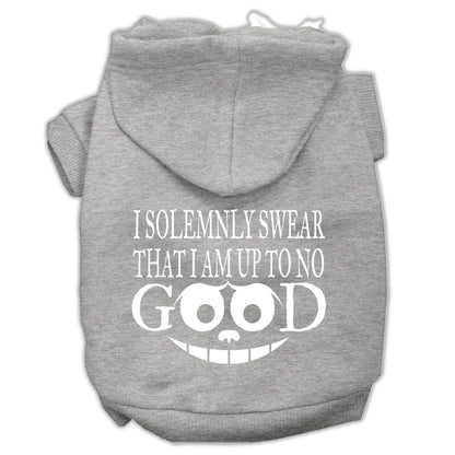 Pet Dog & Cat Hoodie Screen Printed, "I Solemnly Swear That I Am Up To No Good" - DOGGO'S KING