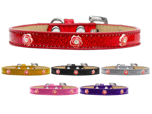 Dog, Puppy & Pet Widget Ice Cream Collar, "Red Roses"