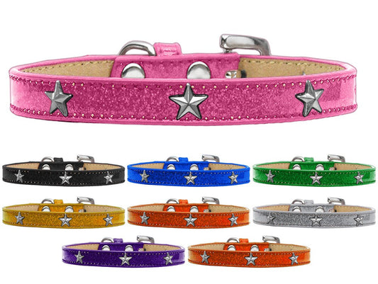 Dog, Puppy & Pet Widget Ice Cream Collar, "Silver Star"