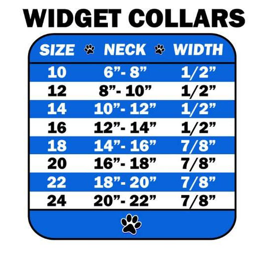 Dog, Puppy & Pet Widget Fashion  Collar, "Silver Flower" - DOGGO'S KING