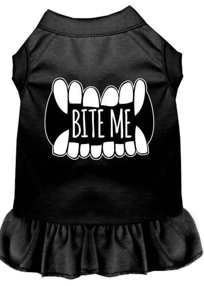 Pet Dog & Cat Dress Screen Printed, "Bite Me"