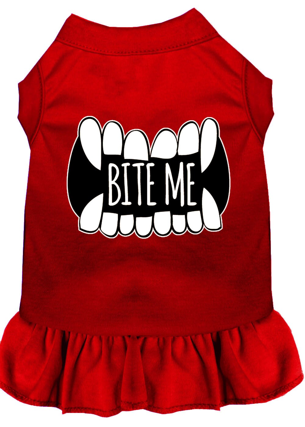 Pet Dog & Cat Dress Screen Printed, "Bite Me"