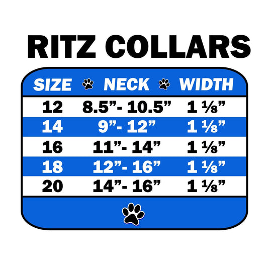 Dog, Puppy and Pet Fashion  Collar, "Ritz Pearl & Aurora Borealis Crystals Rimsets" - DOGGO'S KING