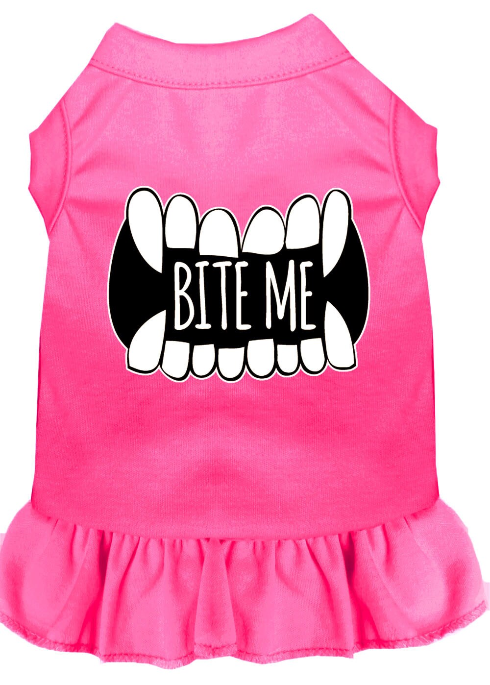 Pet Dog & Cat Dress Screen Printed, "Bite Me"